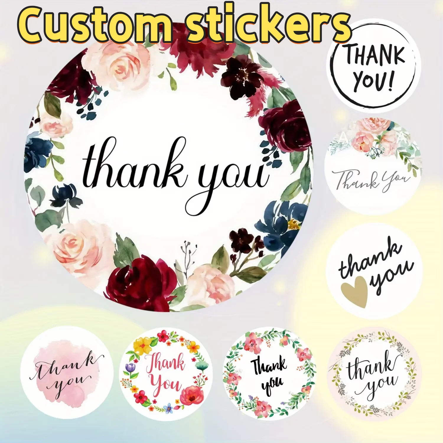 108 Customizable Thank You Stickers Wedding and Party Set - Personalized Name/Date/Text Stickers, Suitable for Birthday/Holiday
108 Customizable Thank You Stickers Wedding and Party Set - Personalized Name/Date/Text Stickers, Suitable for Birthday/Holiday