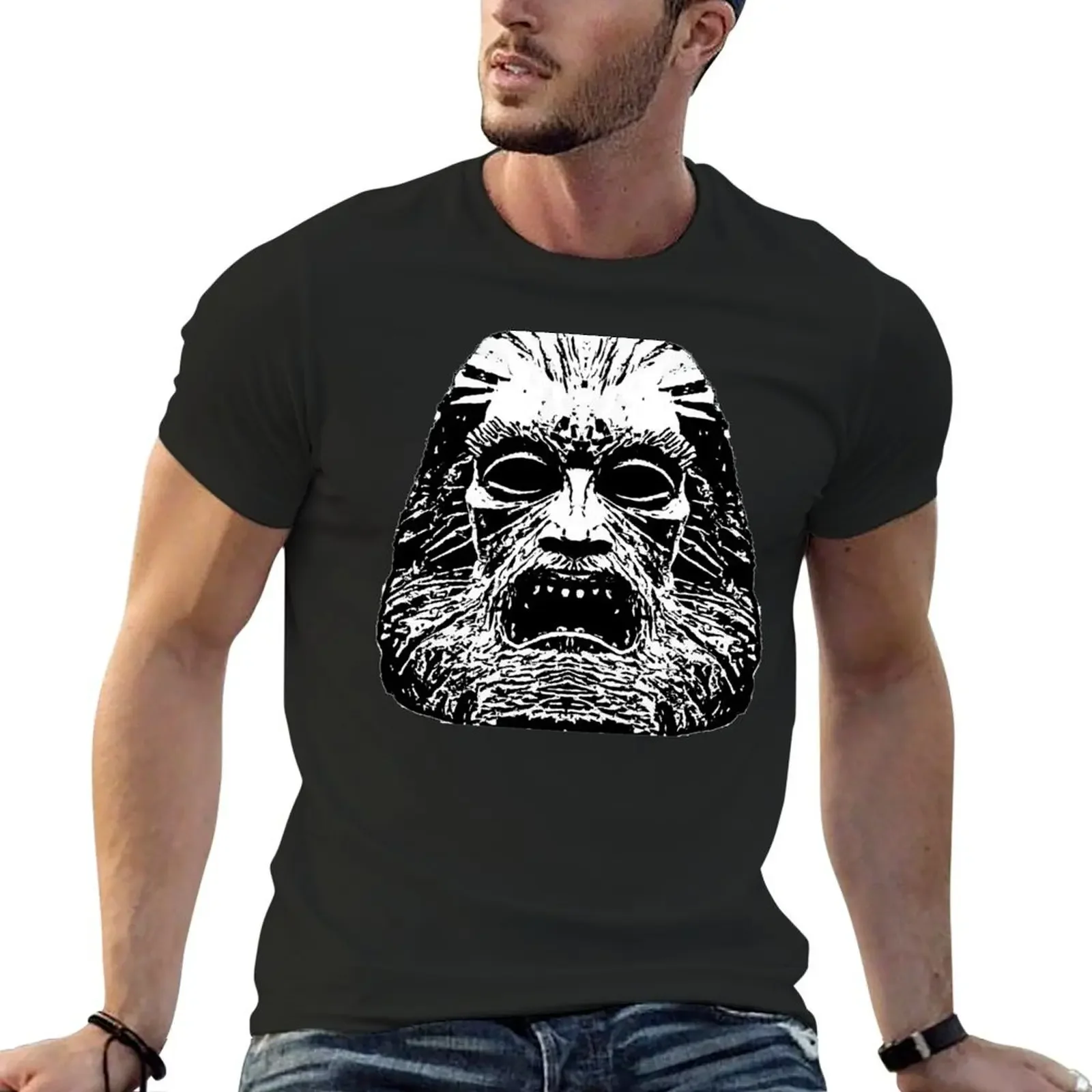 Zardoz - Stone Head (1974) Black on white. T-Shirt cotton graphic tees customizeds boys animal print men clothings
Zardoz - Stone Head (1974) Black on white. T-Shirt cotton graphic tees customizeds boys animal print men clothings