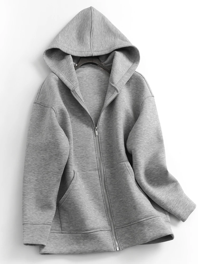 Loose Fit Mid-Length Pure Color Cotton Jacket Autumn Winter New Style Long Sleeve Casual Women's Sweatshirt F435 Polyester Fiber
Loose Fit Mid-Length Pure Color Cotton Jacket Autumn Winter New Style Long Sleeve Casual Women's Sweatshirt F435 Polyester Fiber