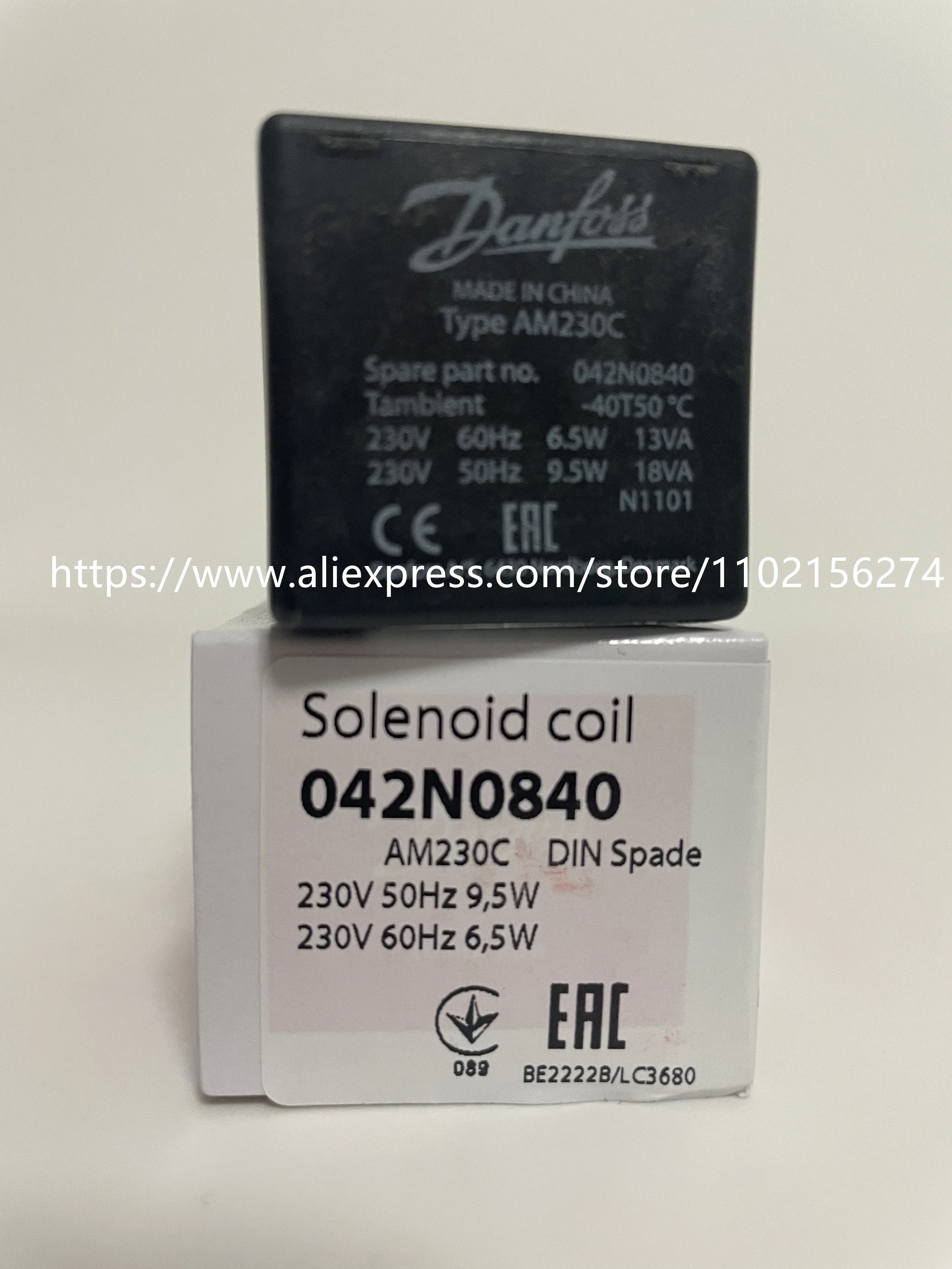 1pcs New original solenoid valve coil 042N0840 AM230C 230V 50/60HZ Aperture 10mm
1pcs New original solenoid valve coil 042N0840 AM230C 230V 50/60HZ Aperture 10mm