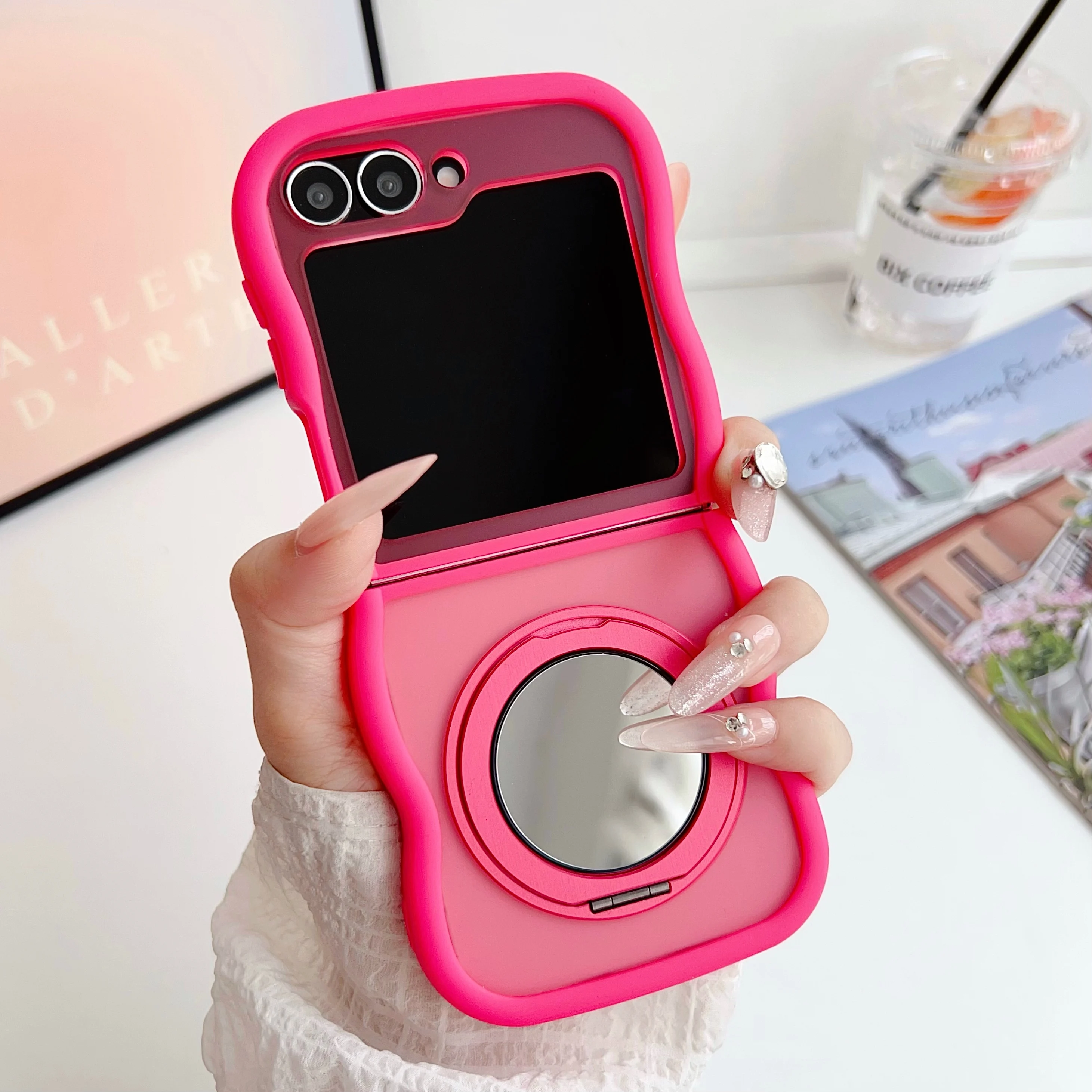 Back Cover For Samsumg Galaxy Z Flip 6 5 4 Case Rotating Mirror Bracket Hard PC Shockproof Phone Case
Back Cover For Samsumg Galaxy Z Flip 6 5 4 Case Rotating Mirror Bracket Hard PC Shockproof Phone Case
