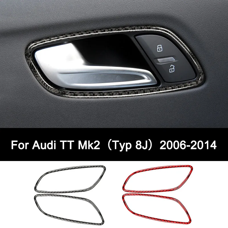 For Audi TT Mk2 (Typ 8J) 2006-2014 Premium Carbon Fiber CeDoor Inner Handle Frame Sticker Personalized Interior Auto Accessories
For Audi TT Mk2 (Typ 8J) 2006-2014 Premium Carbon Fiber CeDoor Inner Handle Frame Sticker Personalized Interior Auto Accessories