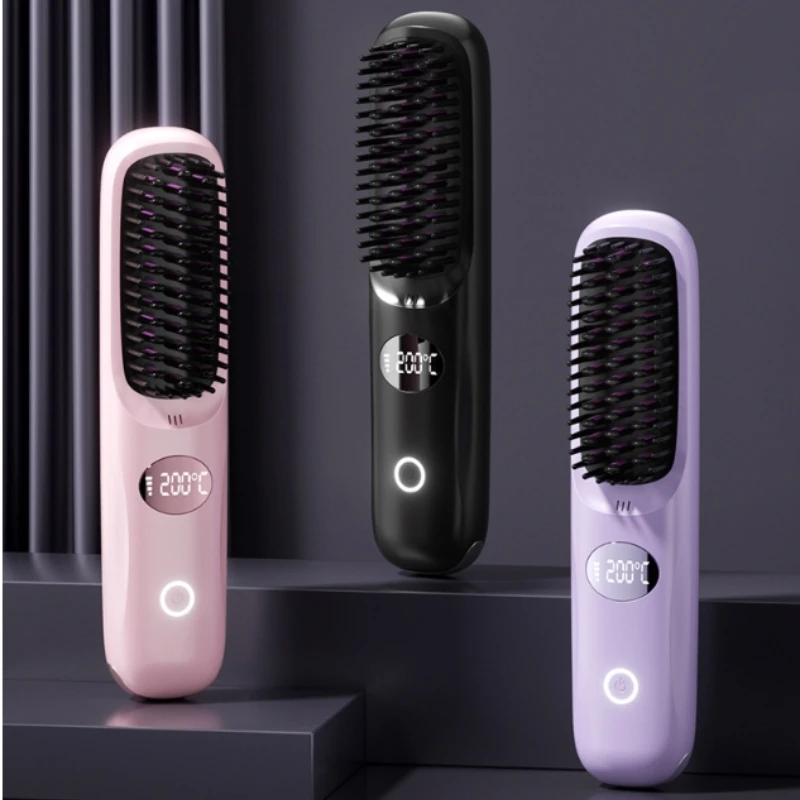Wireless Hair Straightening Comb Portable Ionic Hair Protector for Home & Travel Use Rechargeable Styling Electric Hot Comb
Wireless Hair Straightening Comb Portable Ionic Hair Protector for Home & Travel Use Rechargeable Styling Electric Hot Comb