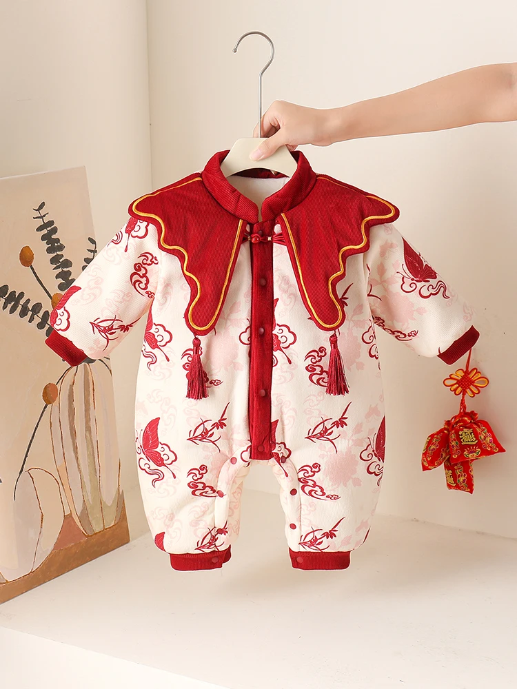 Утепленный флисовый зимний наряд для новорожденных девочек на Новый год, с открытыми плечами, для церемонии «Сто дней», облегающая одежда
Утепленный флисовый зимний наряд для новорожденных девочек на Новый год, с открытыми плечами, для церемонии «Сто дней», облегающая одежда