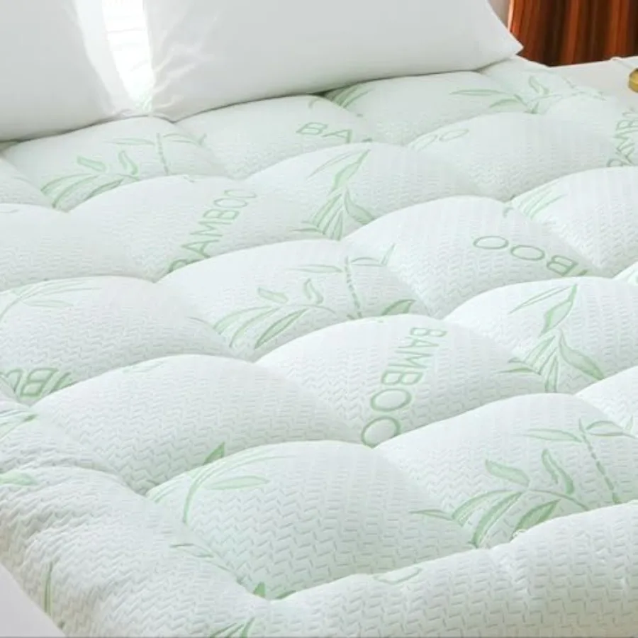 Extra Thick Mattress Topper Size, Waterproof Soft Viscose Derived from Bamboo, Pillow Top Mattress Pad, Mattress Cover 1000GSM
Extra Thick Mattress Topper Size, Waterproof Soft Viscose Derived from Bamboo, Pillow Top Mattress Pad, Mattress Cover 1000GSM