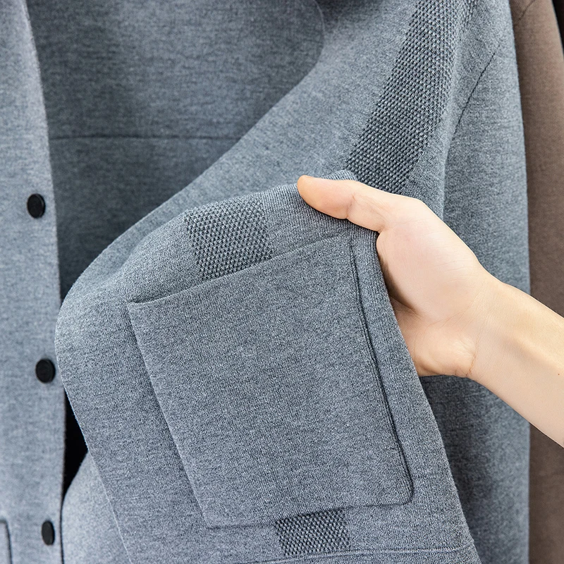 Men's Fashion Knitted Cardigan Long Sleeve Thickened Lapel Button down Pocket Solid Color Autumn Winter Trend Casual Men's Wear
Men's Fashion Knitted Cardigan Long Sleeve Thickened Lapel Button down Pocket Solid Color Autumn Winter Trend Casual Men's Wear