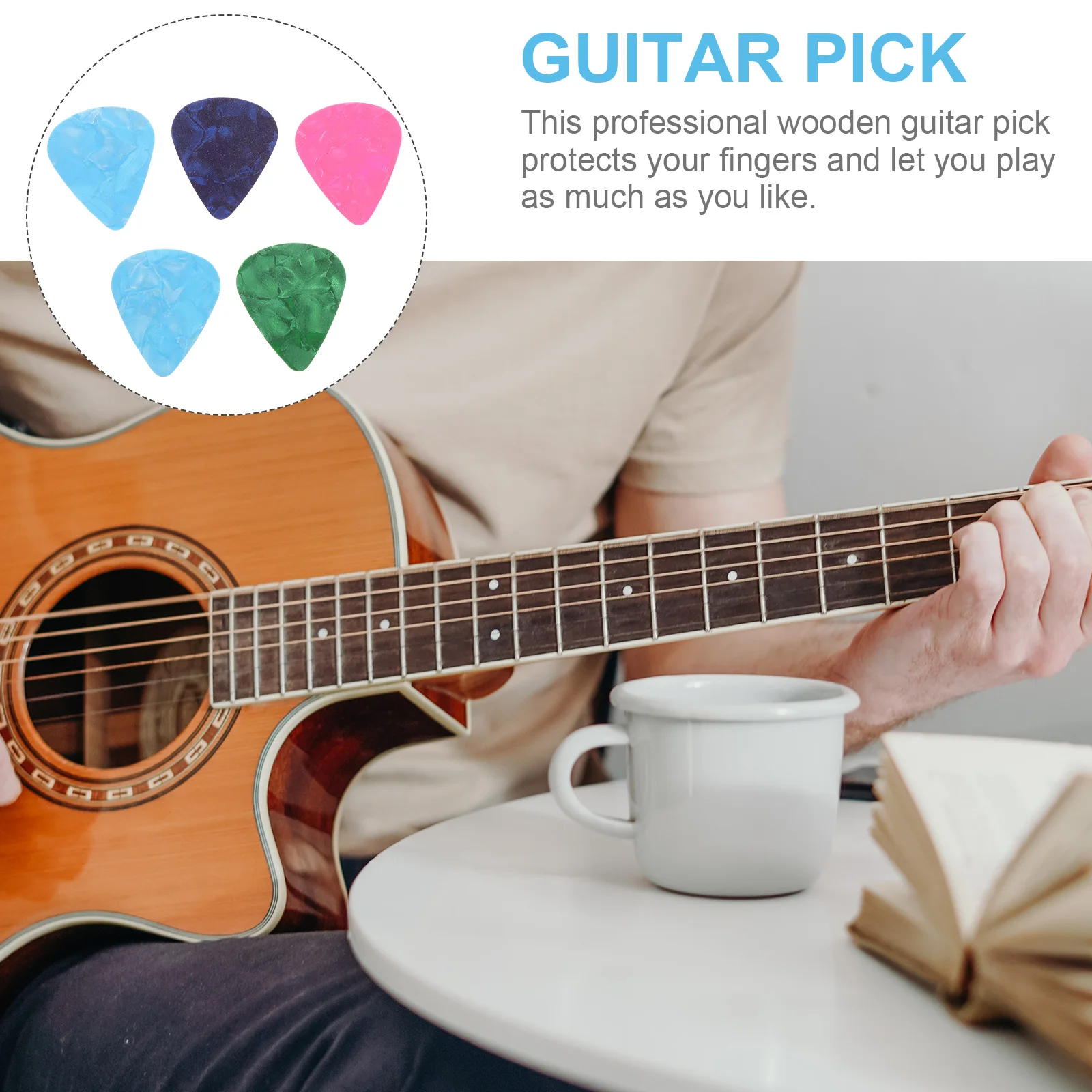5pcs Guitar Pick Acoustic Picks Lightweight Durable Comfortable Grip Bass Accessories Wooden Plectrum Esp
5pcs Guitar Pick Acoustic Picks Lightweight Durable Comfortable Grip Bass Accessories Wooden Plectrum Esp