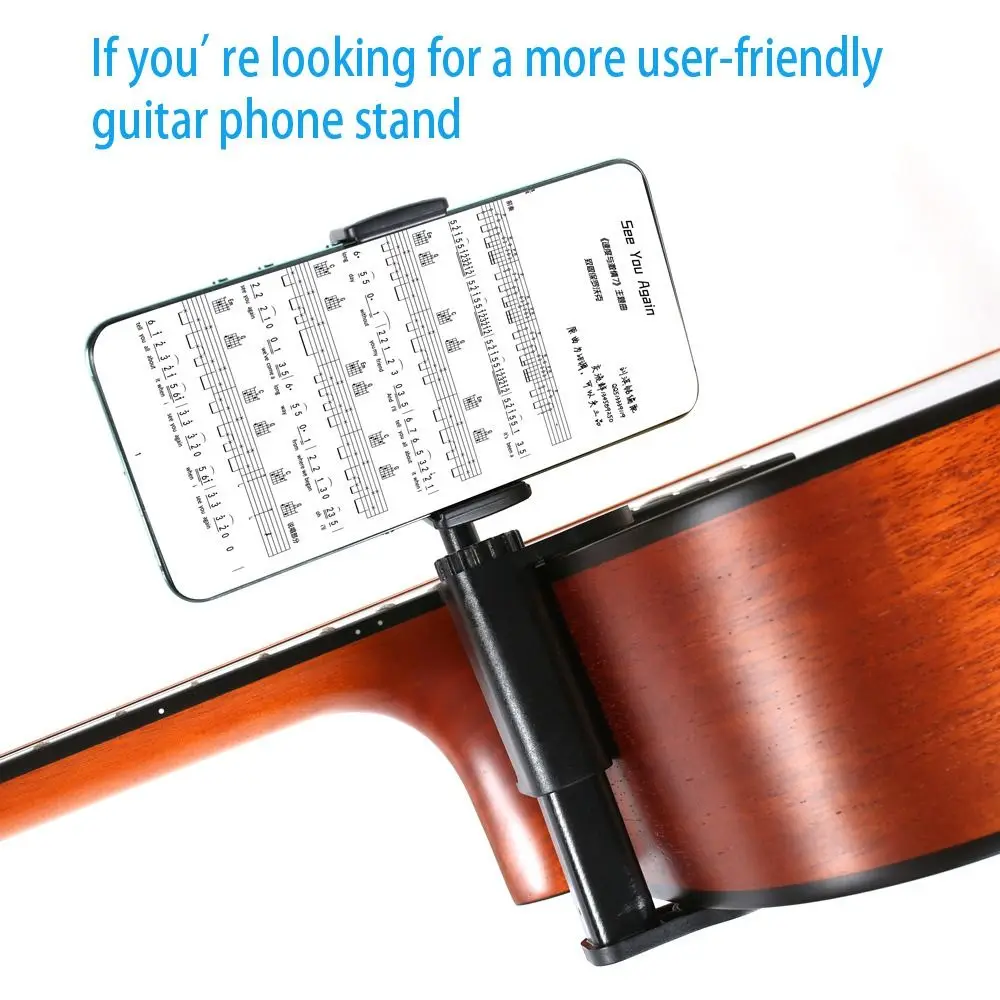 Adjustable Clip Guitar Phone Holder Hands-Free Clamp-Based Guitar Camera Clamp Rotatable Easy To Install
Adjustable Clip Guitar Phone Holder Hands-Free Clamp-Based Guitar Camera Clamp Rotatable Easy To Install
