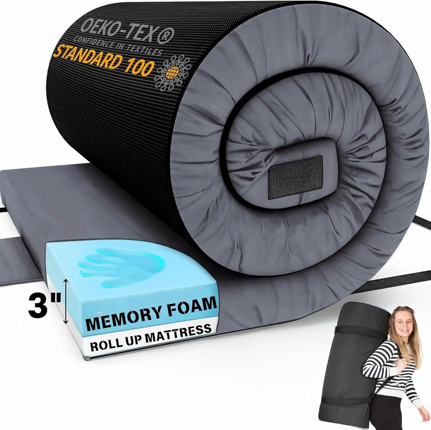 Matrix Comfort-Cell Memory Foam Camping Mattr Pad, Portable Foam Sleeping Pad For Camping, Roll Up Sleeping Mat For Adults
Matrix Comfort-Cell Memory Foam Camping Mattr Pad, Portable Foam Sleeping Pad For Camping, Roll Up Sleeping Mat For Adults