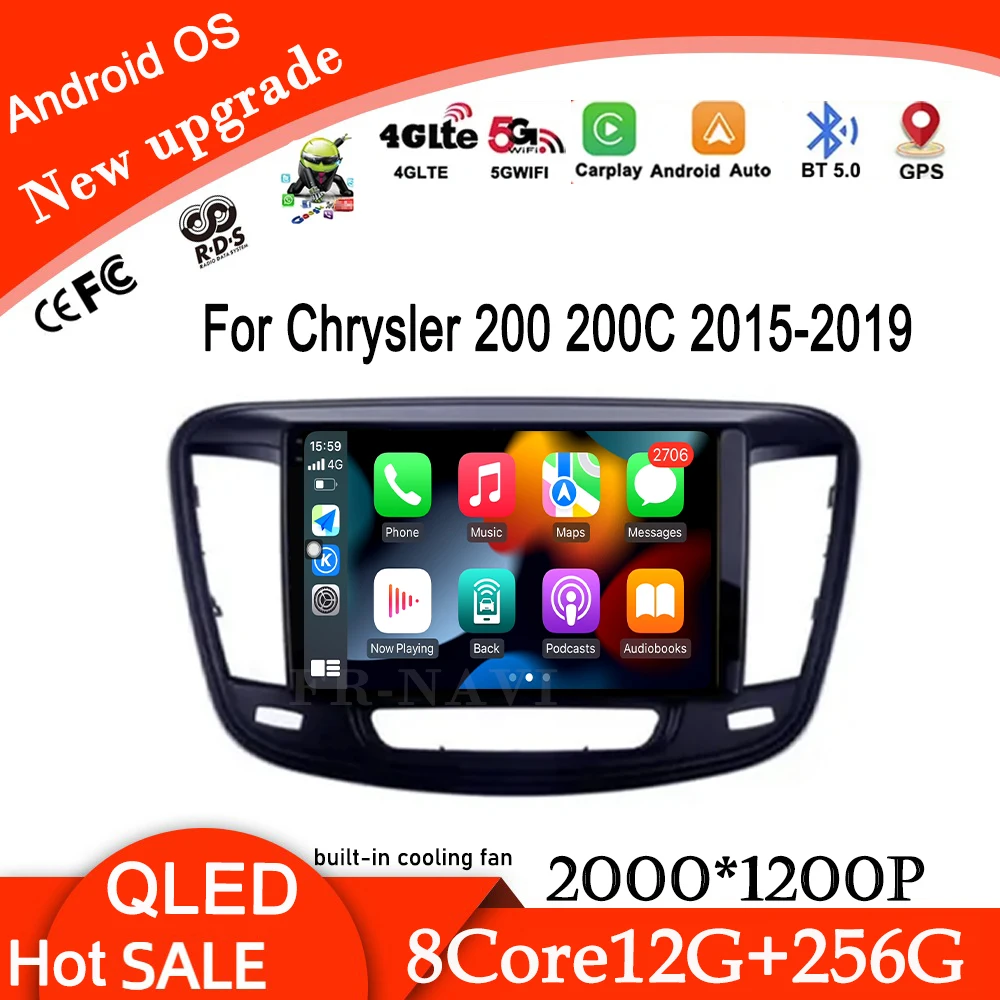 9-дюймовый Android 14 для Chrysler 200 200C 2015-2019, автомобильный радиоприемник, мультимедийный видеоплеер, навигация, GPS 4G + WIFI, стерео, авто CarPlay
9-дюймовый Android 14 для Chrysler 200 200C 2015-2019, автомобильный радиоприемник, мультимедийный видеоплеер, навигация, GPS 4G + WIFI, стерео, авто CarPlay
