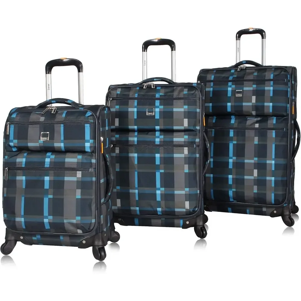 3-Piece Expandable Lightweight Spinner Luggage Set - 20 Carry-On, 24 & 28 Suitcases (Navy)
3-Piece Expandable Lightweight Spinner Luggage Set - 20 Carry-On, 24 & 28 Suitcases (Navy)