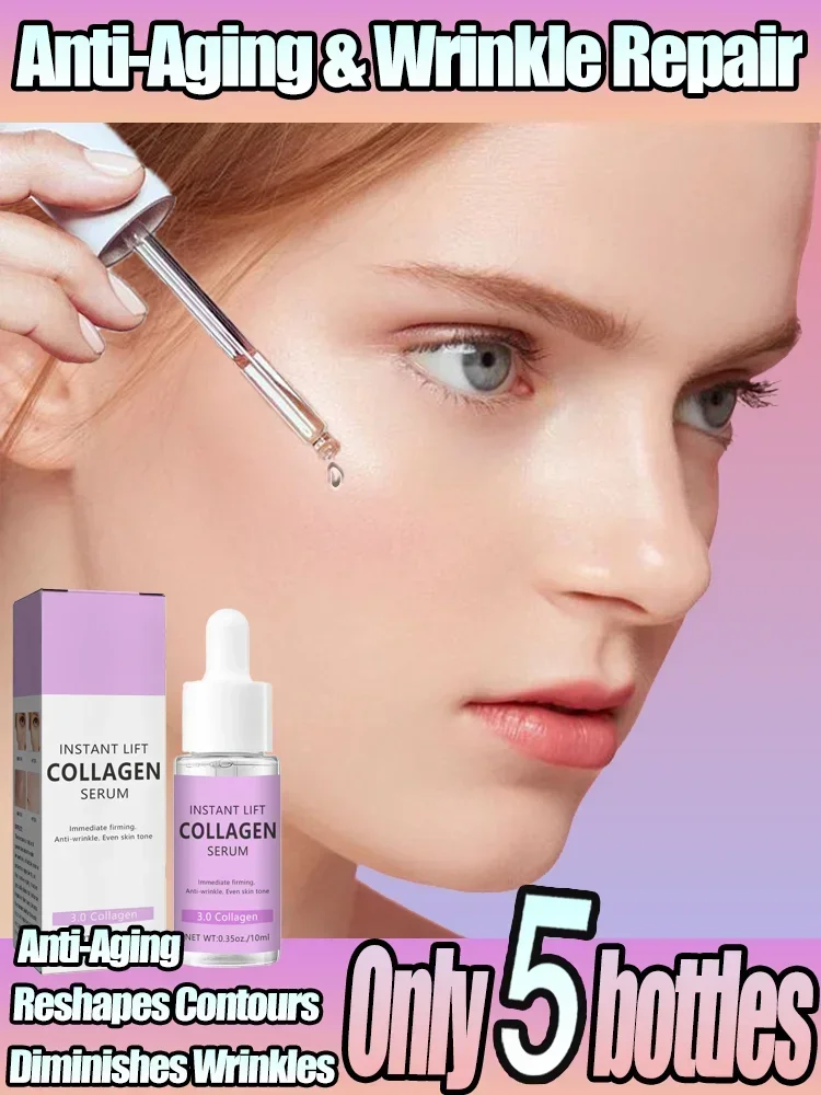 Collagen Face Serum Wrinkle Removal Anti Aging Hyaluronic Acid Forehead Fine Lines Lifting Facial Serum Skin Care Beauty
Collagen Face Serum Wrinkle Removal Anti Aging Hyaluronic Acid Forehead Fine Lines Lifting Facial Serum Skin Care Beauty