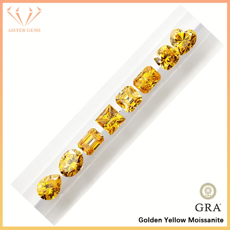 Golden Yellow Moissanite Lab Diamond Gemstones Multiple Shapes VVS1 0.5-5.0ct 3Excellent with GRA Certificate
Golden Yellow Moissanite Lab Diamond Gemstones Multiple Shapes VVS1 0.5-5.0ct 3Excellent with GRA Certificate