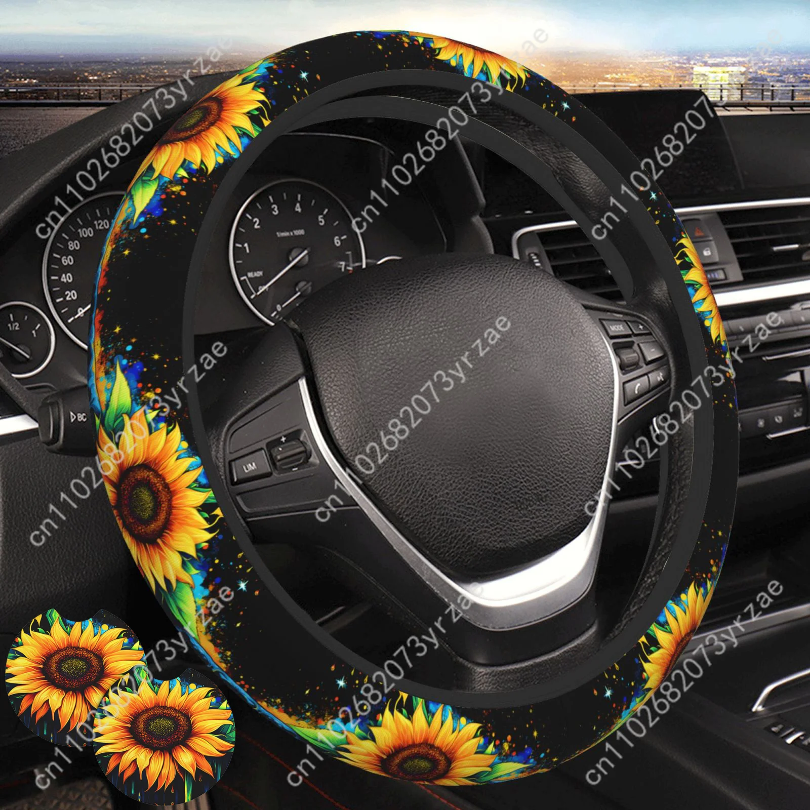 Sunshine Sunflower Car Steering Wheels Cover Universal Environmental Friendly Comfort Non-slip Breathable Steering Wheel Wrap
Sunshine Sunflower Car Steering Wheels Cover Universal Environmental Friendly Comfort Non-slip Breathable Steering Wheel Wrap