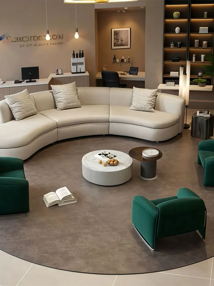 &Genuine Leather Modern Arc-shaped Light Luxury Commercial Hotel Living Room Beauty Salon Office Reception Sofa
&Genuine Leather Modern Arc-shaped Light Luxury Commercial Hotel Living Room Beauty Salon Office Reception Sofa