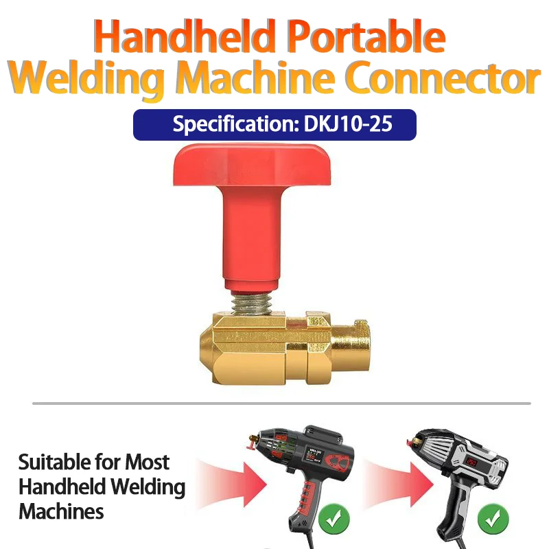 Handheld electric welding machine accessories: electrode holders, clamps, European standard DKJ10-25, pure copper
Handheld electric welding machine accessories: electrode holders, clamps, European standard DKJ10-25, pure copper