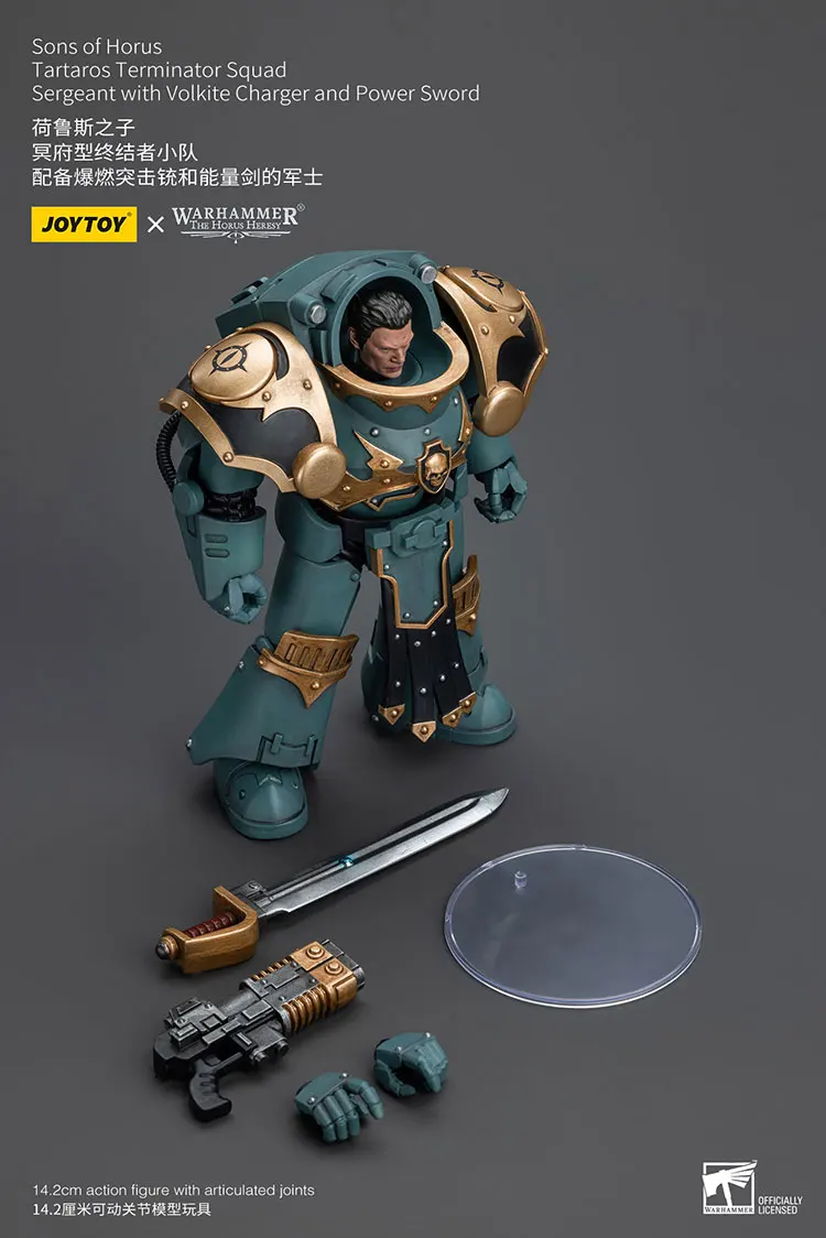 JOYTOY Warhammer "The Horus Heresy" Sons Of Horus Tartaros Terminator Squad Sergeant With Volkite Charger And Power Sword Doll
JOYTOY Warhammer "The Horus Heresy" Sons Of Horus Tartaros Terminator Squad Sergeant With Volkite Charger And Power Sword Doll
