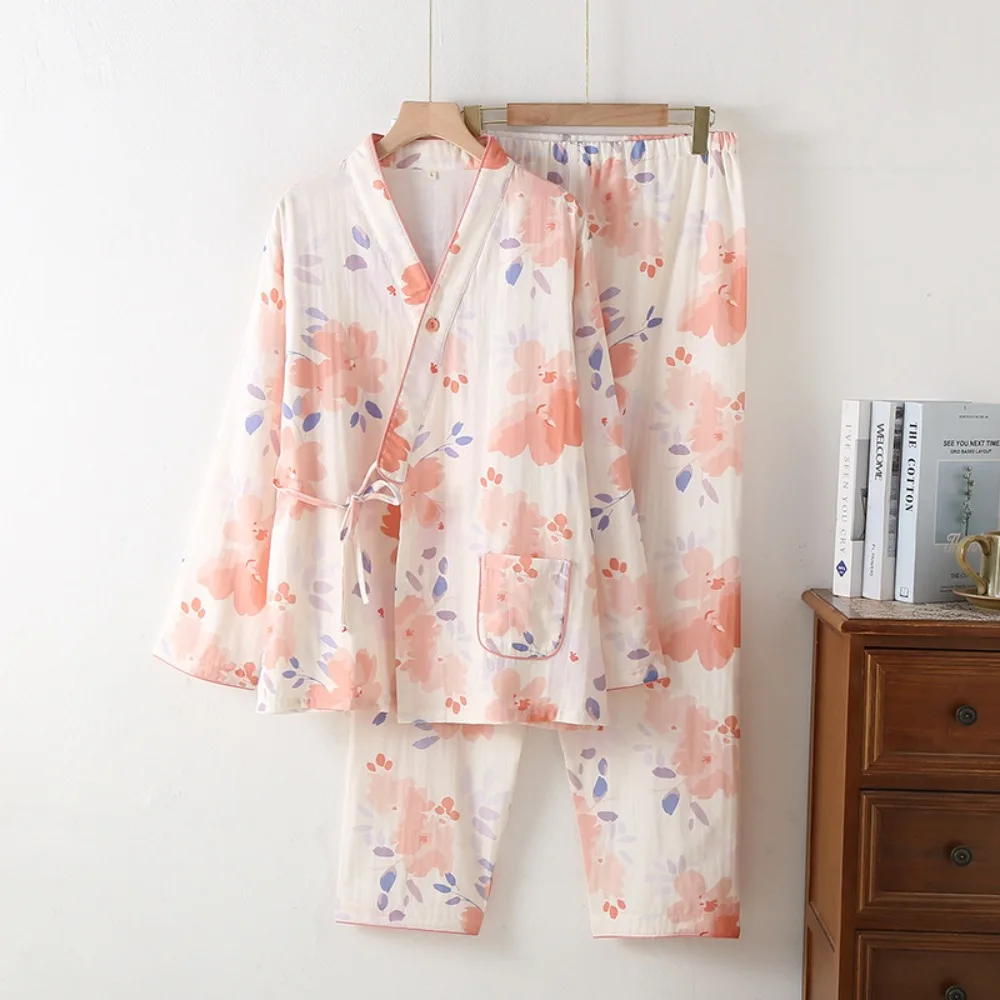 Maternity Kimono Nursing Pajama Set | 100% Cotton Gauze Postpartum Wear | Japanese Style Wrap Cardigan for Pregnancy & Recovery
Maternity Kimono Nursing Pajama Set | 100% Cotton Gauze Postpartum Wear | Japanese Style Wrap Cardigan for Pregnancy & Recovery