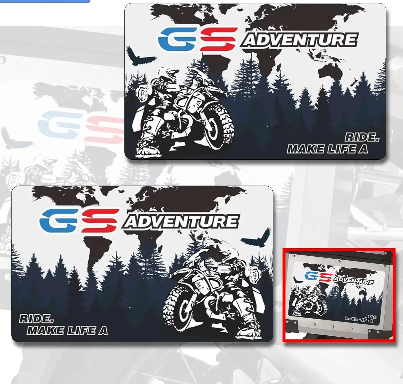 For BMW R1200gs F850gs F800gs R1250gs F750gs R1150gs G310gs Trunk Cases Adventure Panniers Luggage Aluminium DECALS Stickers
For BMW R1200gs F850gs F800gs R1250gs F750gs R1150gs G310gs Trunk Cases Adventure Panniers Luggage Aluminium DECALS Stickers