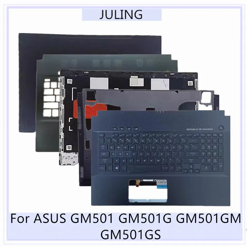 Для ноутбуков ASUS GM501 GM501G GM501GM GM501GS: верхняя крышка/пальмрест с американской клавиатурой/нижний корпус
Для ноутбуков ASUS GM501 GM501G GM501GM GM501GS: верхняя крышка/пальмрест с американской клавиатурой/нижний корпус