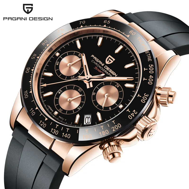 PAGANI DESIGN Military Pilot Chronograph Stop Watch for Men Waterproof Screw Crown Luxury VK63 Quartz Watches relógios masculino
PAGANI DESIGN Military Pilot Chronograph Stop Watch for Men Waterproof Screw Crown Luxury VK63 Quartz Watches relógios masculino