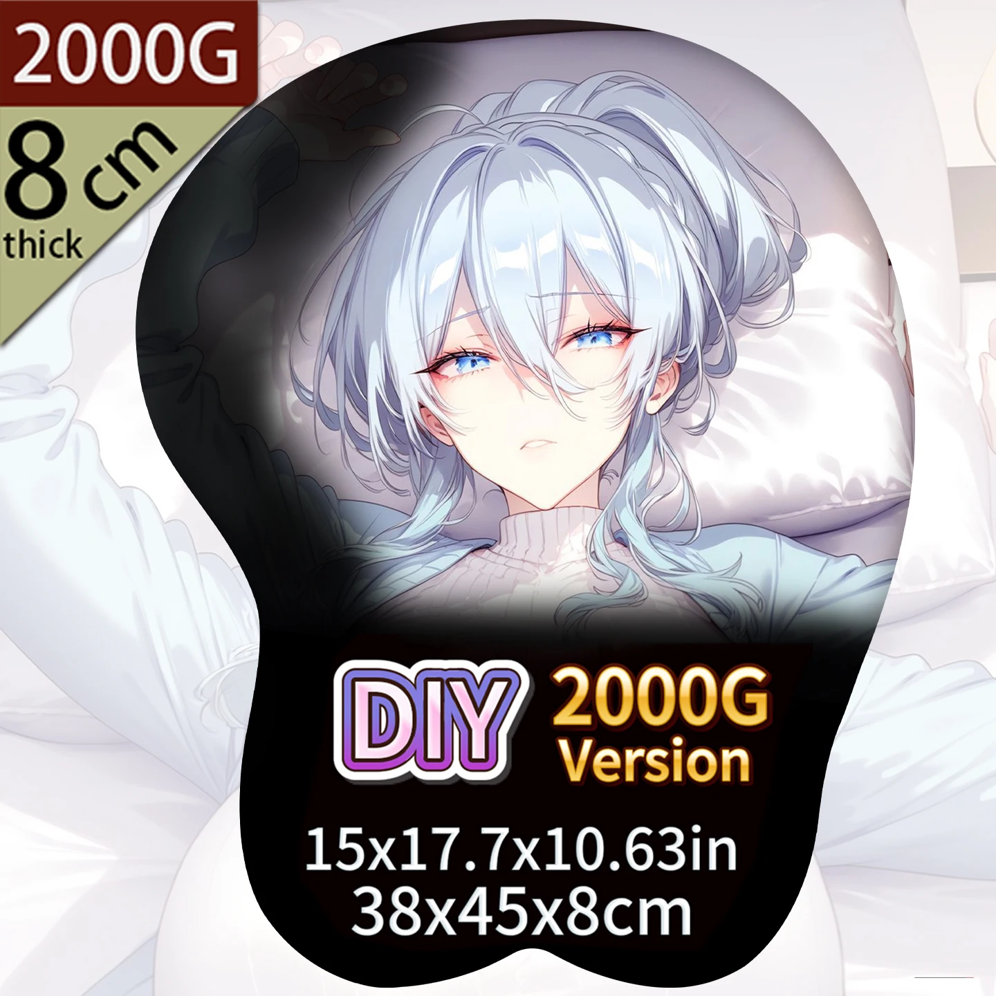 Extra Large Mousepad with Boobs Custom Anime Mouse Pad 3d Breasts Comfortable Silicone Wrist Support Gaming Pad Weighs 2000g
Extra Large Mousepad with Boobs Custom Anime Mouse Pad 3d Breasts Comfortable Silicone Wrist Support Gaming Pad Weighs 2000g
