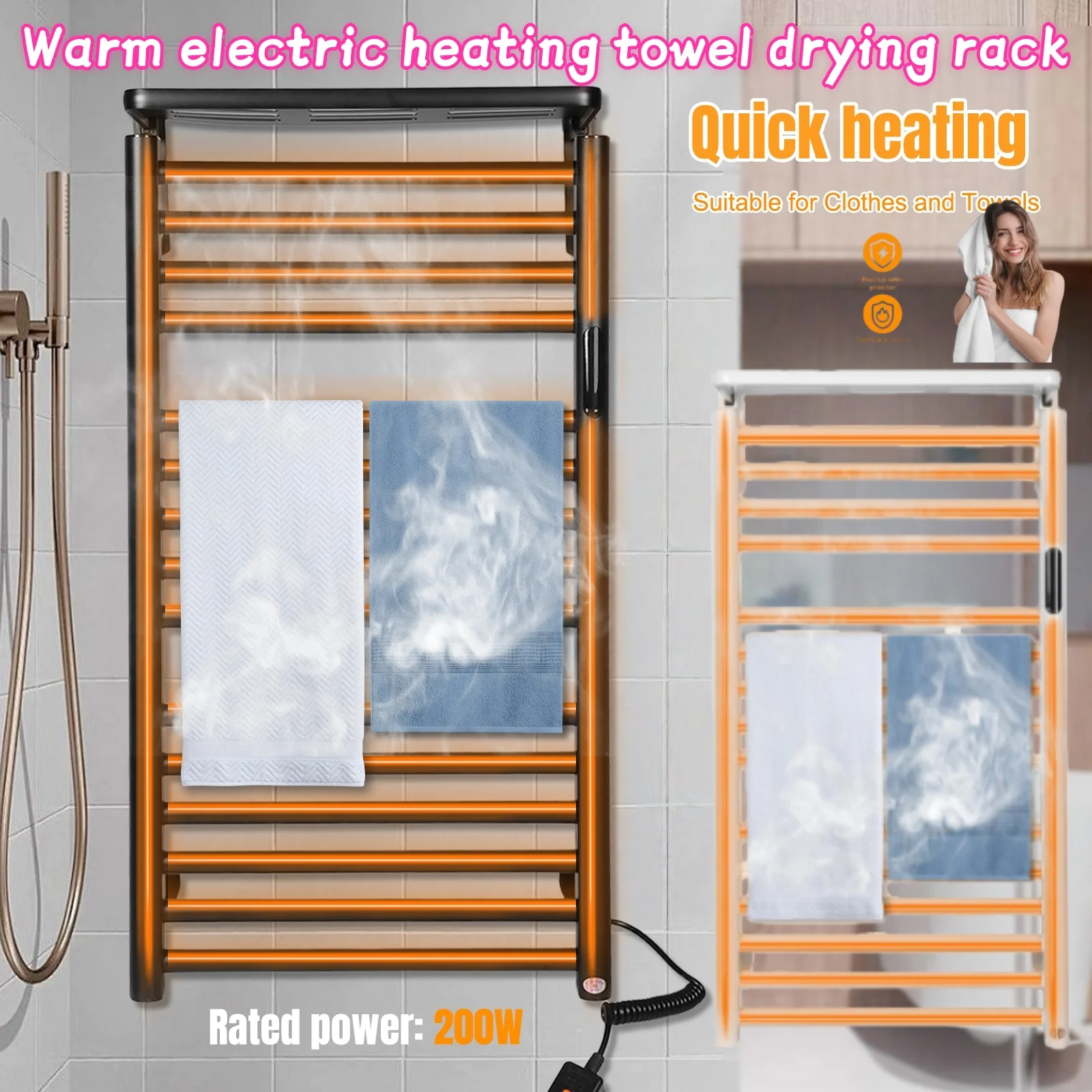 Bathroom Towel Warmer With Digital Display Thermostat Switch Temperature Sensor Controller Timer For Steel Pipe Bathroom Heatin
Bathroom Towel Warmer With Digital Display Thermostat Switch Temperature Sensor Controller Timer For Steel Pipe Bathroom Heatin