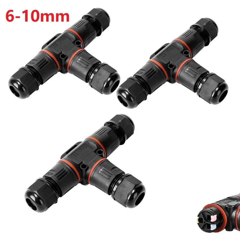 3Pcs Cable Connectors Waterproof IP68 M20 3-Pin Cable Connector Wire Cable T-Shape Junction Box Electrical Equipment Supplies
3Pcs Cable Connectors Waterproof IP68 M20 3-Pin Cable Connector Wire Cable T-Shape Junction Box Electrical Equipment Supplies