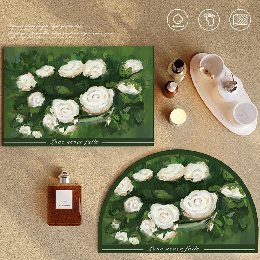 Polyester Science and Technology Cloth Entrance Doormat Super Absorbent Bath Mat Non-slip Bathroom Toilet Rug Home Decor Doormat 
Polyester Science and Technology Cloth Entrance Doormat Super Absorbent Bath Mat Non-slip Bathroom Toilet Rug Home Decor Doormat