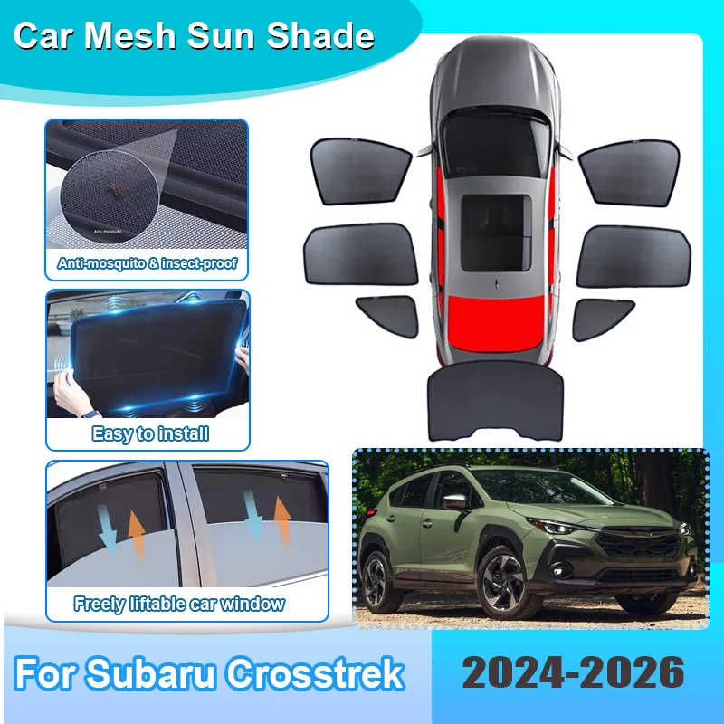 Car Window Sunshade For Subaru Crosstrek 2024 2025 2026 Visor Mesh Anti-UV Heat Insulation Windshield Curtain Auto Accessories
Car Window Sunshade For Subaru Crosstrek 2024 2025 2026 Visor Mesh Anti-UV Heat Insulation Windshield Curtain Auto Accessories