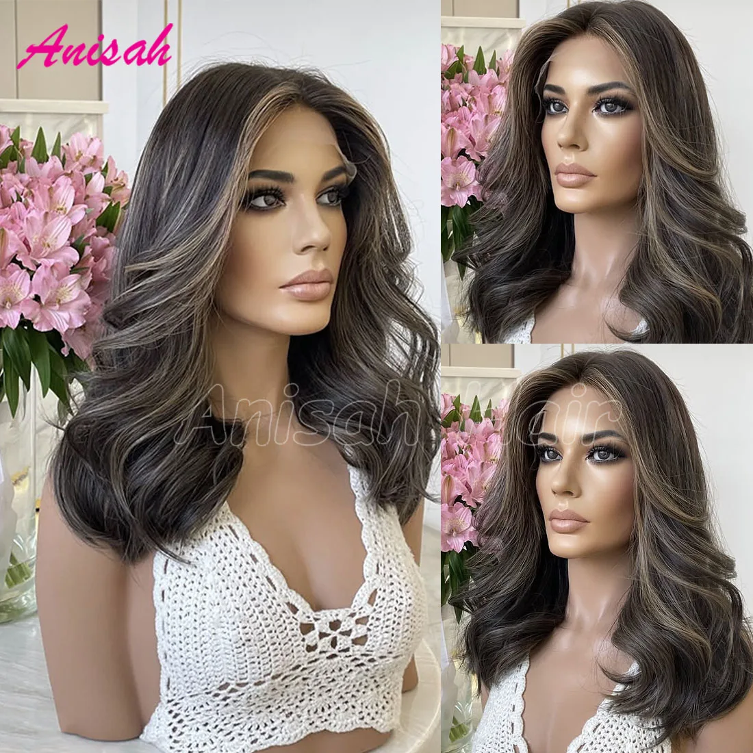 Highlight Colored Raw Human Hair Wig 200 Density Lace Closure Glueless Preplucked Brown Ash Blonde Wig 13x6 Lace Frontal Wigs
Highlight Colored Raw Human Hair Wig 200 Density Lace Closure Glueless Preplucked Brown Ash Blonde Wig 13x6 Lace Frontal Wigs