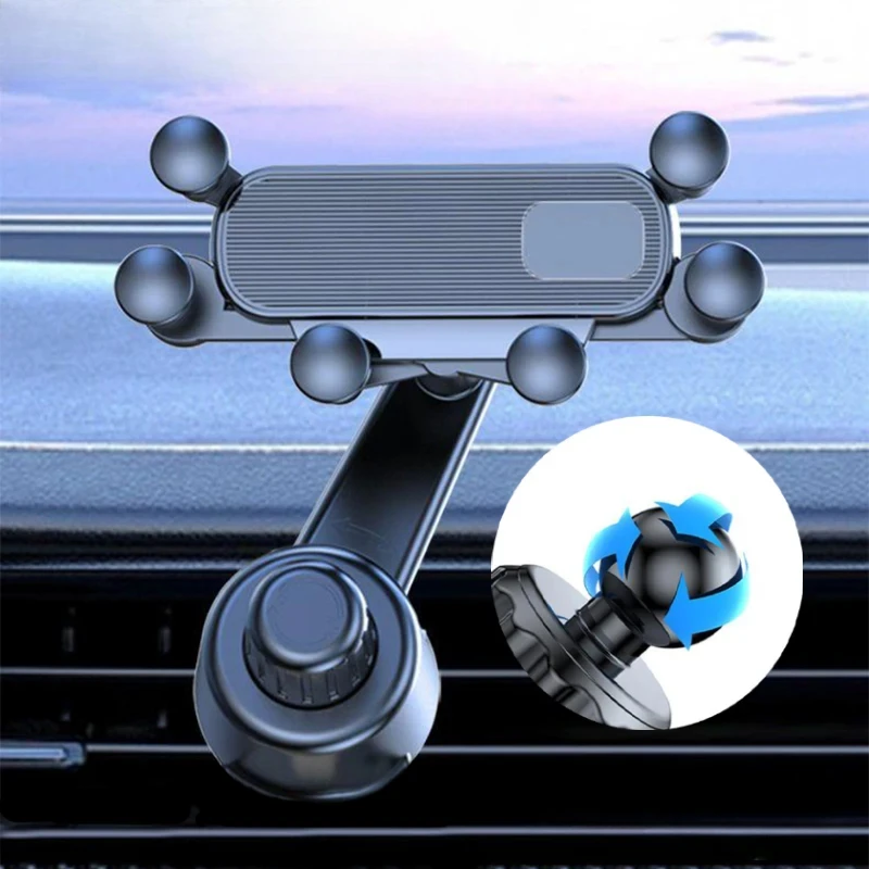 Ventilation Hole Car Phone Rack 6-joint 360 Degree Gravity Shock Resistant Phone Holder Stable Phone Bracket 4.7-7 inches
Ventilation Hole Car Phone Rack 6-joint 360 Degree Gravity Shock Resistant Phone Holder Stable Phone Bracket 4.7-7 inches