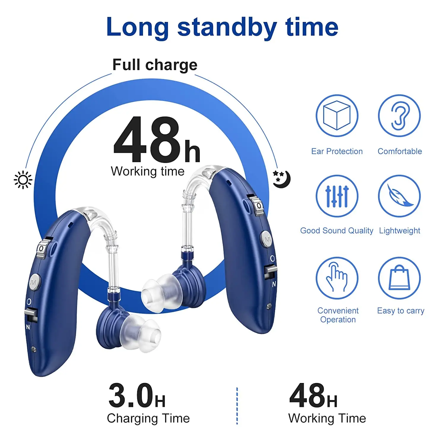 Hearing Amplifiers Earbud In-Ear Enhancer Sound Voice Rechargeable Headphones Sound Amplifierfor Seniors
Hearing Amplifiers Earbud In-Ear Enhancer Sound Voice Rechargeable Headphones Sound Amplifierfor Seniors