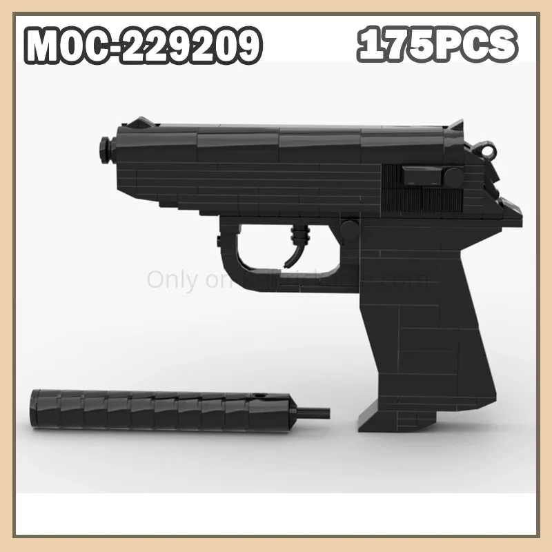 MOC-229209 Walther PPK Pistol Model Building Block Pistol Assembly High-quality Particle Simulation DIY Creative Boy Gift 175PCS
MOC-229209 Walther PPK Pistol Model Building Block Pistol Assembly High-quality Particle Simulation DIY Creative Boy Gift 175PCS
