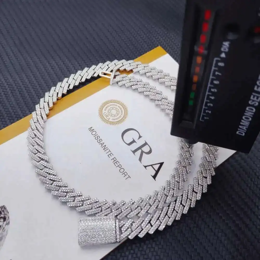 Sale Iced Out Miami Cuban Links Pass Diamond Tester Sterling Silver 10mm Moissanite Cuban Chain Necklace
Sale Iced Out Miami Cuban Links Pass Diamond Tester Sterling Silver 10mm Moissanite Cuban Chain Necklace
