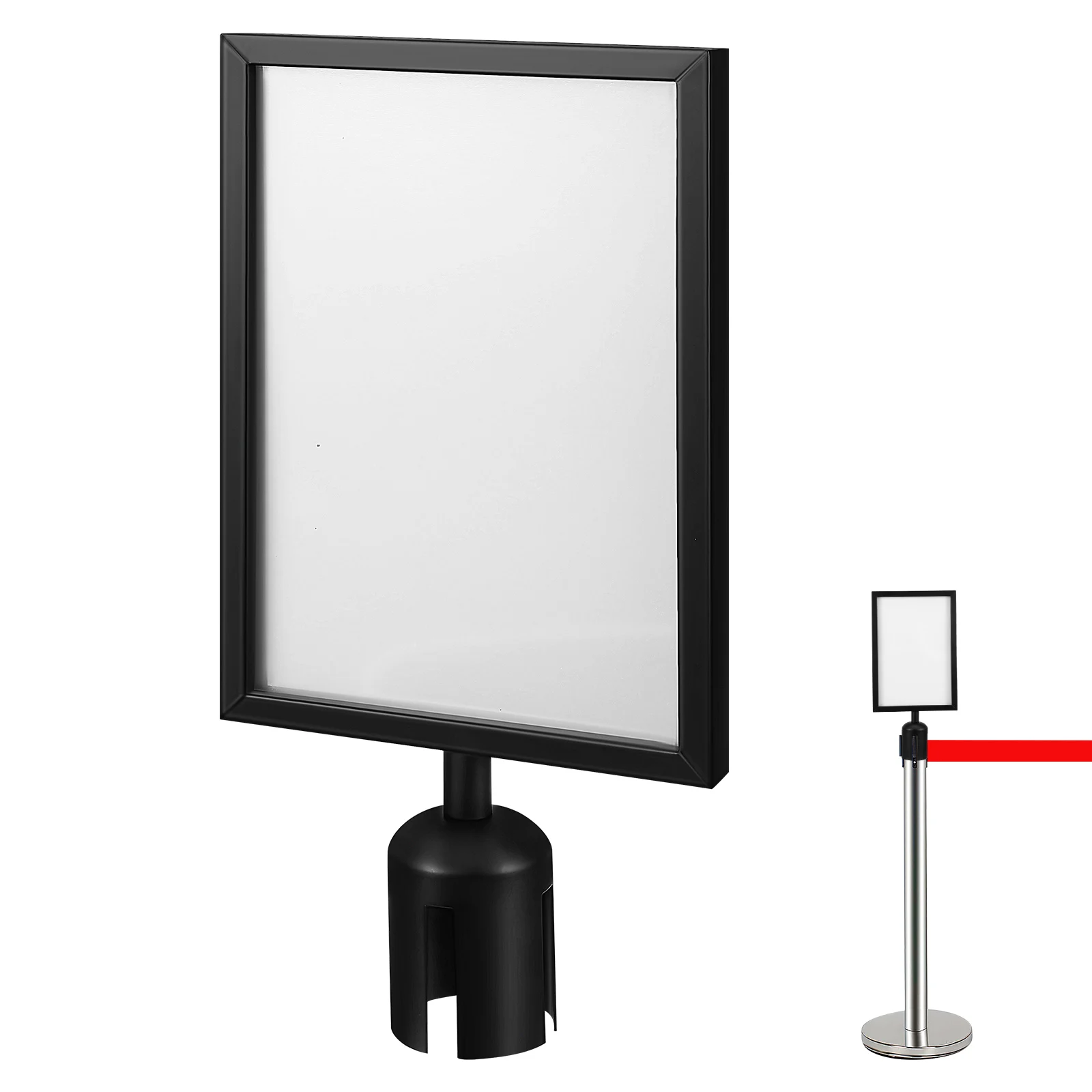 Isolation Column Card Insert Stanchion Poster Display Holder Black 1M Line A4 Size Vertical Stainless Steel Office Use Crowd
Isolation Column Card Insert Stanchion Poster Display Holder Black 1M Line A4 Size Vertical Stainless Steel Office Use Crowd