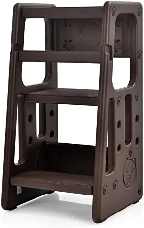 Kitchen Step Stool with Double Safety Rails, Toddler Learning Stool with 3 Adjustable Heights and Non-Slip Foot Pads, Toddler To
Kitchen Step Stool with Double Safety Rails, Toddler Learning Stool with 3 Adjustable Heights and Non-Slip Foot Pads, Toddler To