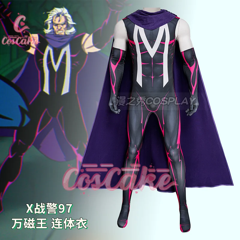 Animel X-Man 97, магнето, эластичный костюм для косплея, комбинезон с 3D принтом, плащ, наряд на Хэллоуин, комикс с огуждением, индивидуальный заказ
Animel X-Man 97, магнето, эластичный костюм для косплея, комбинезон с 3D принтом, плащ, наряд на Хэллоуин, комикс с огуждением, индивидуальный заказ
