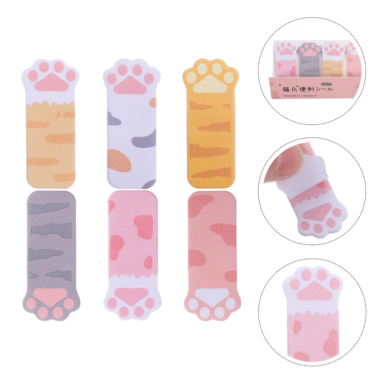 6 set Cat Paw Sticky Tabs Portable Memo Pads Smooth Writing Self-Adhesive Note Pads For School Office Home Use Tearable Memo
6 set Cat Paw Sticky Tabs Portable Memo Pads Smooth Writing Self-Adhesive Note Pads For School Office Home Use Tearable Memo