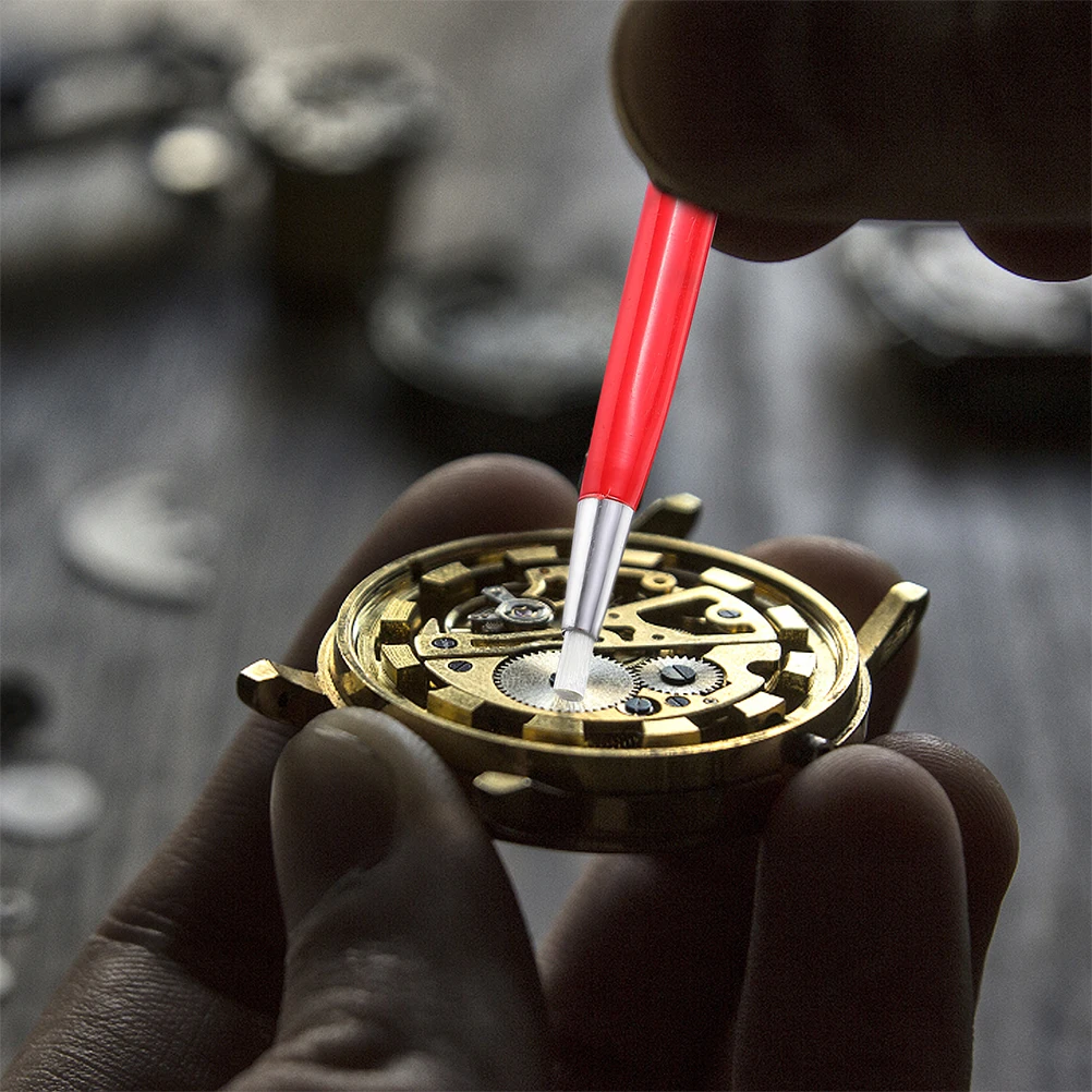 2Pcs Red Fiberglass Sweeping Pen for Clock Watch Cleaning Drilling Tool Durable Nylon Brush Repair Jewelry Terminals
2Pcs Red Fiberglass Sweeping Pen for Clock Watch Cleaning Drilling Tool Durable Nylon Brush Repair Jewelry Terminals