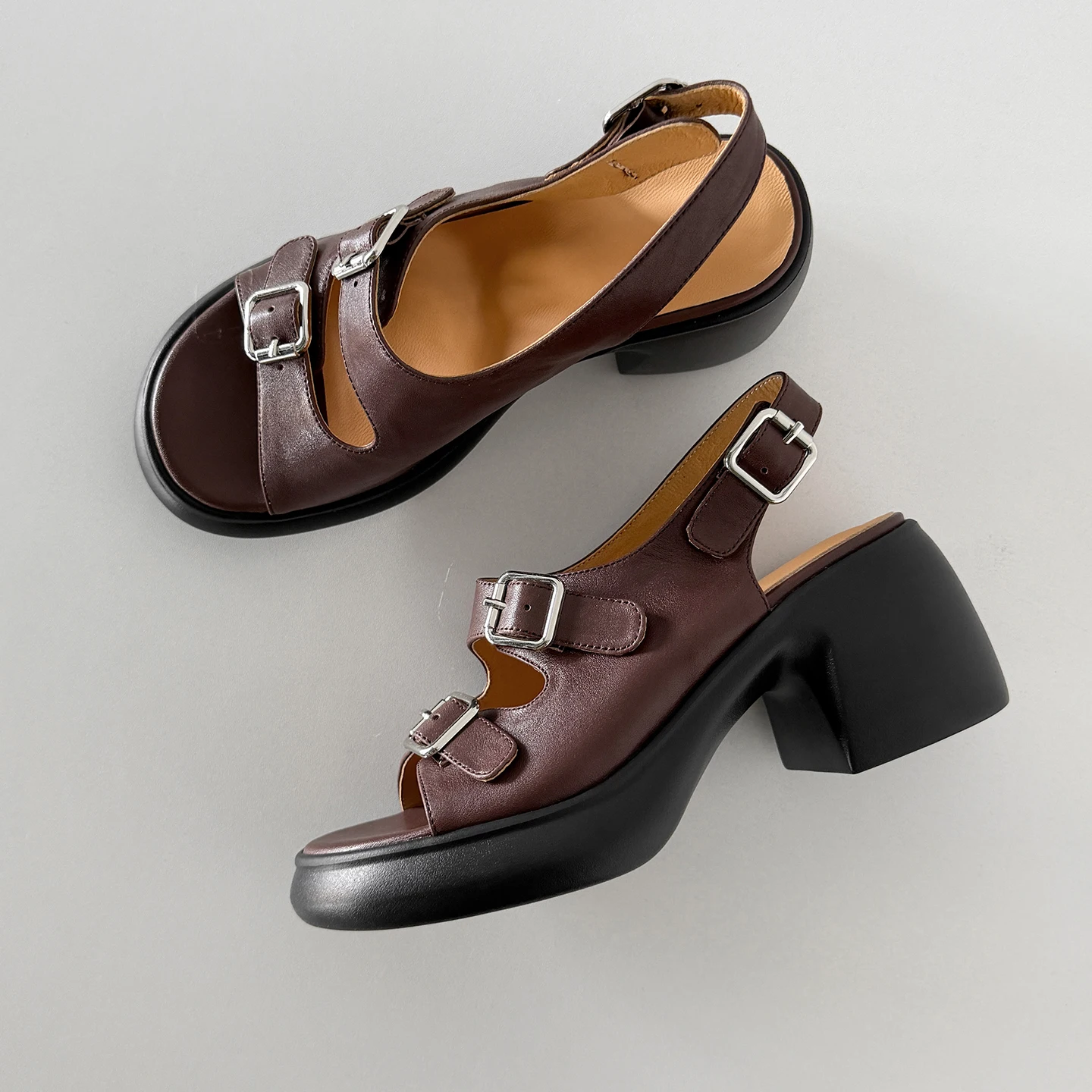 Fashion Women Casual Sandals Metal Ankle Buckle Chunky Heels Genuine Leather Concise Pumps comfortable Office Party Dress Shoes
Fashion Women Casual Sandals Metal Ankle Buckle Chunky Heels Genuine Leather Concise Pumps comfortable Office Party Dress Shoes