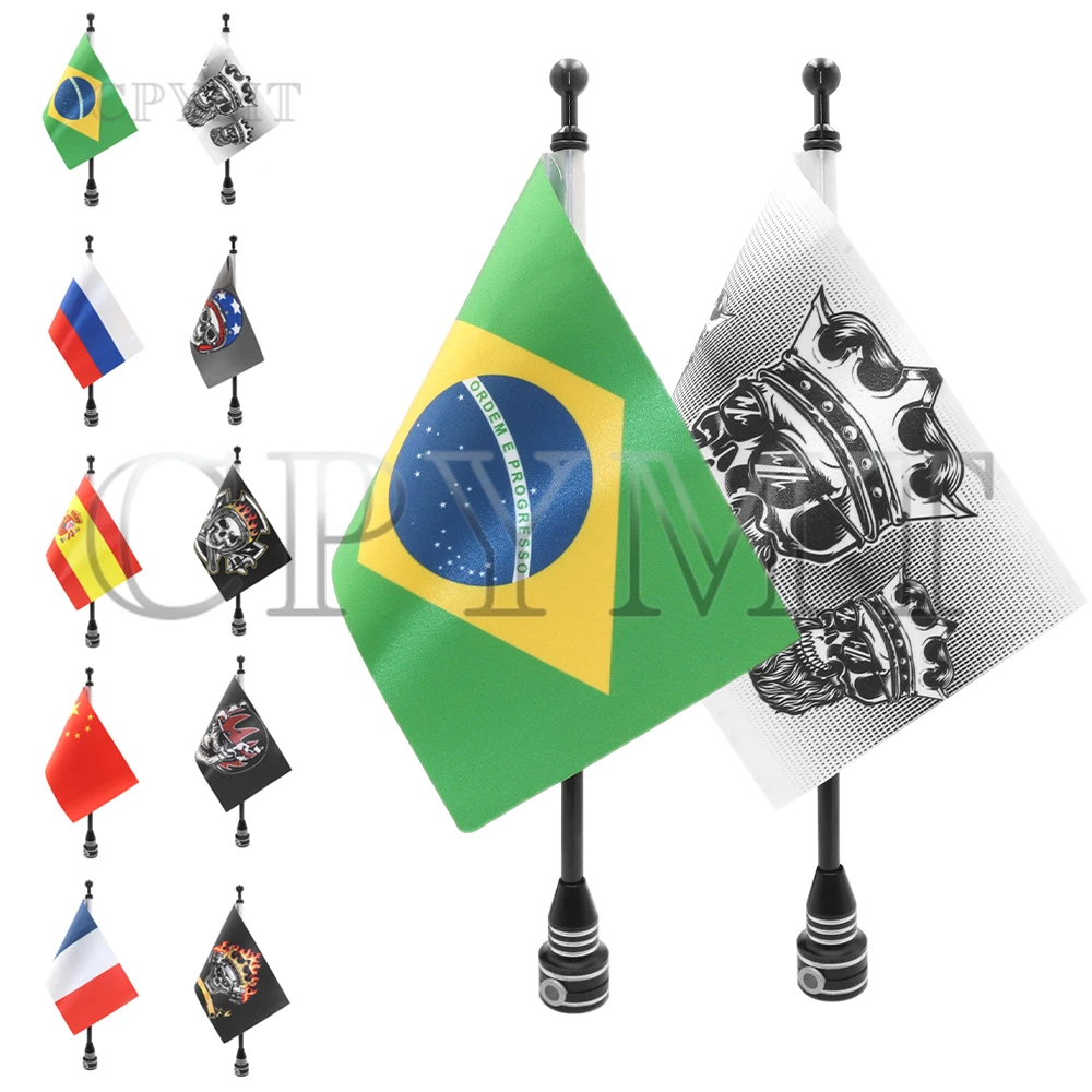 Black Motorcycle Rear Mount Luggage Rack Flag Pole Fender Side Pole Fit For Harley Sportster XL883 1200 48 72 Touring FLHT
Black Motorcycle Rear Mount Luggage Rack Flag Pole Fender Side Pole Fit For Harley Sportster XL883 1200 48 72 Touring FLHT