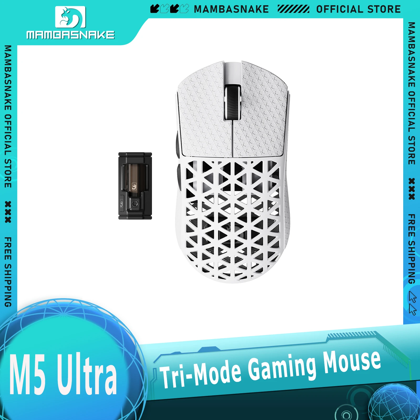 Беспроводная игровая мышь MAMBASNAKE M5 Ultra Tri-Mode, 42000 DPI, 8 кГц, 39 г, углеродное волокно, PAW3950MAX, BT5.0, USB-C для ПК и Mac
Беспроводная игровая мышь MAMBASNAKE M5 Ultra Tri-Mode, 42000 DPI, 8 кГц, 39 г, углеродное волокно, PAW3950MAX, BT5.0, USB-C для ПК и Mac