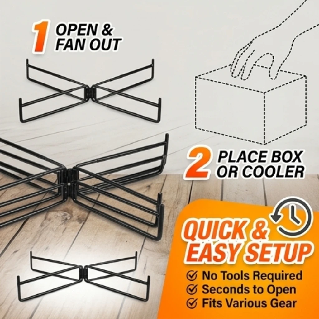 Multi-Functional Folding Stand Aluminum Alloy Cooler Box Holder Outdoor Camping Storage Box Rack For Bucket Water Tank
Multi-Functional Folding Stand Aluminum Alloy Cooler Box Holder Outdoor Camping Storage Box Rack For Bucket Water Tank