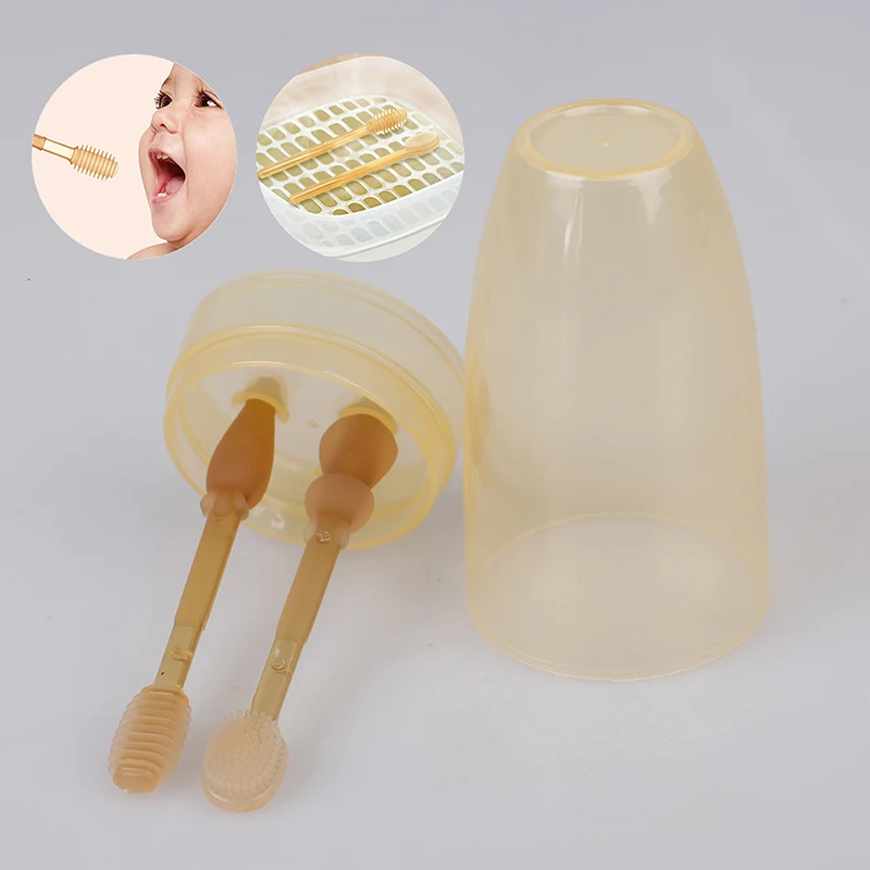 2PCS Silicone Infant Breast Toothbrush 0-1.5 Years Old Newborn Baby Tongue Oral Clean dental supplies touth brush
2PCS Silicone Infant Breast Toothbrush 0-1.5 Years Old Newborn Baby Tongue Oral Clean dental supplies touth brush