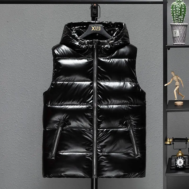 Loose Casual Jacket Sleeveless Zipper Down Vest Male Solid Color Autumn Winter Warm Vests Men's Stand-up Collar Oversize L170
Loose Casual Jacket Sleeveless Zipper Down Vest Male Solid Color Autumn Winter Warm Vests Men's Stand-up Collar Oversize L170