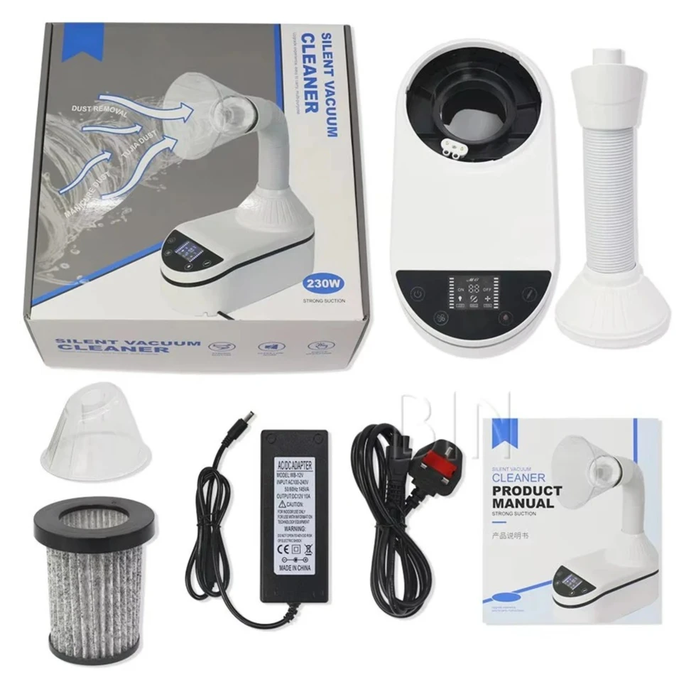 Powerful 230W Nail Dust Collector Professional Desktop Vacuum Collector with Nail Drill Pen for Nails Polishing Manicure Salon
Powerful 230W Nail Dust Collector Professional Desktop Vacuum Collector with Nail Drill Pen for Nails Polishing Manicure Salon