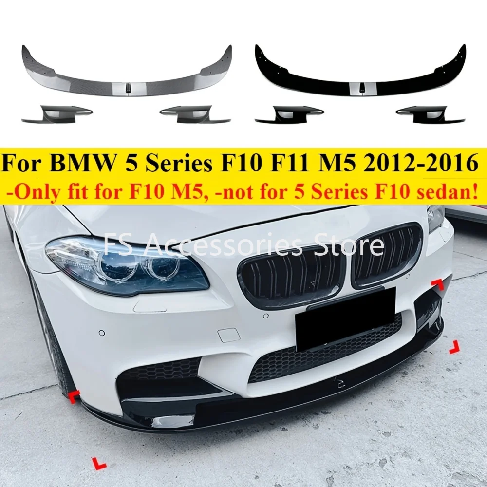4Pcs/Set Front Bumper Spoiler Lip Splitter Blade & Side Corner Cover For BMW 5 Series F10 F11 M5 2012 2013 2014 2015 2016
4Pcs/Set Front Bumper Spoiler Lip Splitter Blade & Side Corner Cover For BMW 5 Series F10 F11 M5 2012 2013 2014 2015 2016