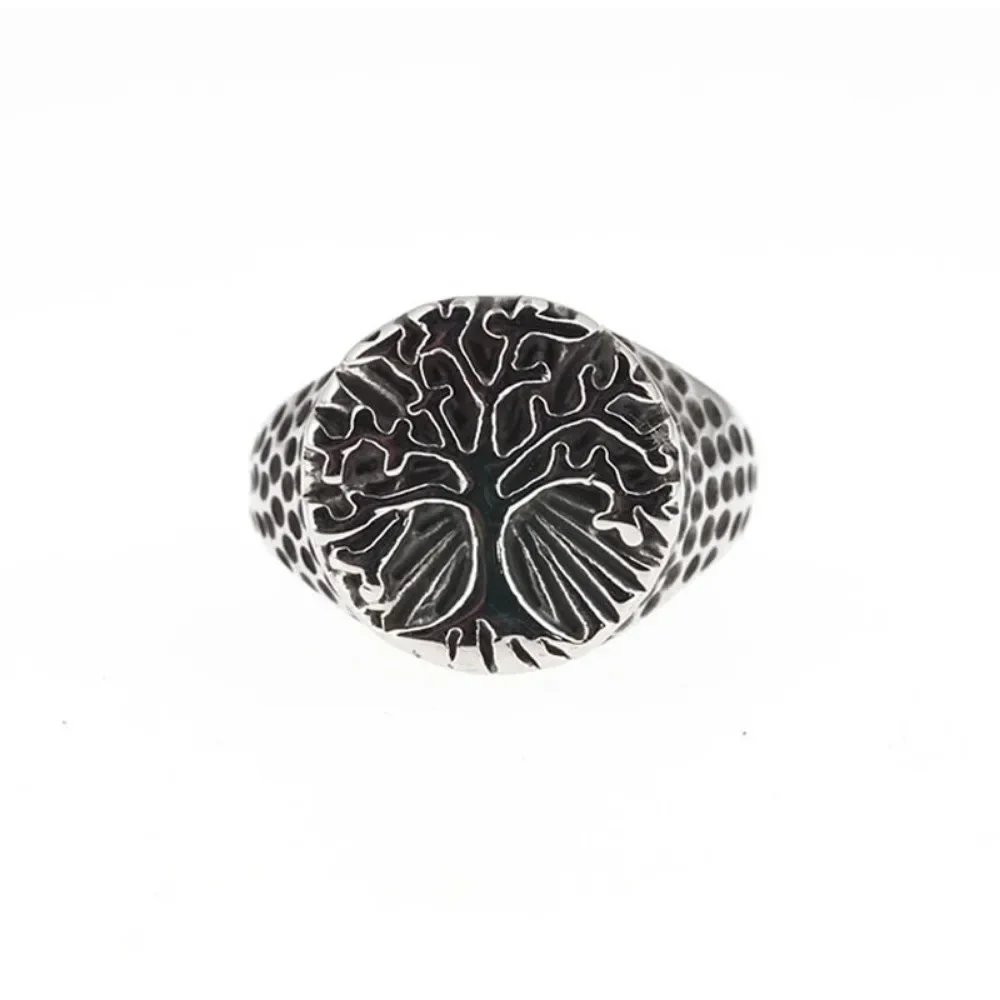 CHUANGCHENG Fashion Hip Hop Vintage Personality Minimalist Jewelry Tree of Life Men's Stainless Steel Ring Size 6-13
CHUANGCHENG Fashion Hip Hop Vintage Personality Minimalist Jewelry Tree of Life Men's Stainless Steel Ring Size 6-13