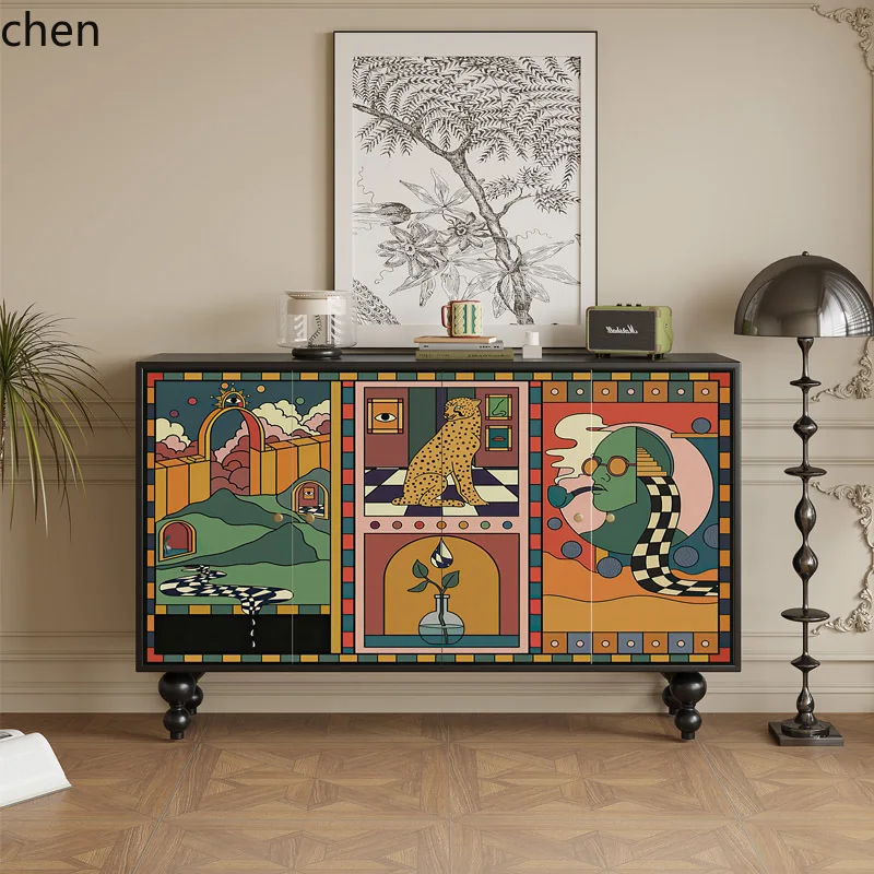 HXL solid wood art dining side cabinet hotel bed and breakfast locker living room wall storage cabinet
HXL solid wood art dining side cabinet hotel bed and breakfast locker living room wall storage cabinet